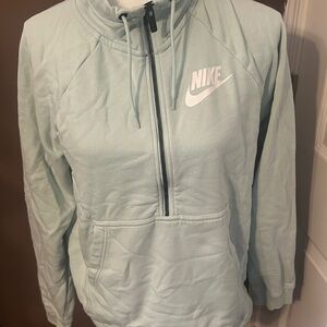 Nike Sky Blue Zip-Up but  no hood Size medium